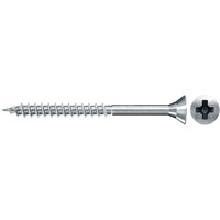 fischer Spanplattenschraube ClassicFast II 6,0x160 Senkkopf PZ 100 Stück, mit Teilgewinde