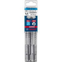 Bosch Professional EXPERT Hammerbohrer SDS-plus-7X, Ø 6,5mm, 10 Stück Arbeitslänge 100mm