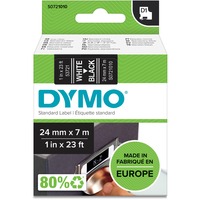 Dymo D1-Schriftband S0721010 24 mm x 7 m, weiß auf schwarz