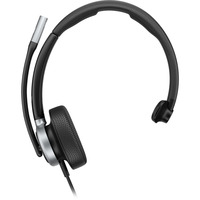 HP Poly Mission 615 Mono-USB-Headset (kabelgebunden) BULK schwarz, USB Type-C und Type-A, Kunstleder-Ohrpolster (Oberflächenmaterial)
