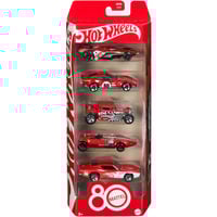 Hot Wheels Mattel 80. Jubiläum 5er-Pack, Spielfahrzeug