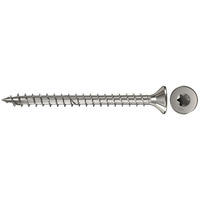 fischer Spanplattenschraube PowerFast 4,0x20 Senkkopf TX 200 Stück, mit Vollgewinde, Edelstahl A4