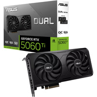 ASUS GeForce RTX 5060 Ti DUAL EVO 16GB, Grafikkarte schwarz, DLSS 4, 3x DisplayPort, 1x HDMI 2.1