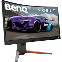 BenQ MOBIUZ EX3410R, Gaming-Monitor 86 cm (34 Zoll), schwarz, WQHD, VA, Curved, AMD Free-Sync, HDR, 144Hz Panel