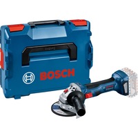 Bosch Akku-Winkelschleifer GWS 18V-7 Professional solo blau/schwarz, ohne Akku und Ladegerät, L-BOXX