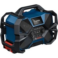 Bosch Professional GPB 18VH-6 SRC, Baustellenradio blau/schwarz, UKW, DAB+, AUX, Bluetooth