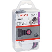 Bosch Professional Schaber ATZ 52 SC Multi Material, biegesteif 10 Stück, HCS, Breite 52mm