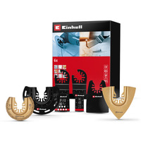 EINHELL 6-teiliges Multitool-Zubehör-Set, Schleifscheibe für Multifunktionswerkzeuge