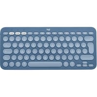 Logitech K380 Multi-Device für Mac, Tastatur blau, DE-Layout, Bluetooth, kompatibel mit macOS/iOS/iPadOS