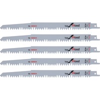 Bosch Professional Säbelsägeblatt S 1531 L Top for Wood, 5 Stück Länge 240mm