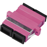 Digitus LWL Kupplung, Duplex, SC > SC Buchse, Multimode OM4 violett, inkl. Schrauben