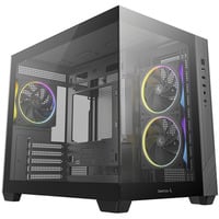 DeepCool CG330 3F, Tower-Gehäuse schwarz, Panorama-Design