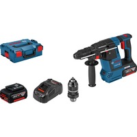 Bosch Professional Akku-Bohrhammer GBH 18V-26 F Professional, 18Volt blau/schwarz, 2x Li-Ionen Akku 5,0Ah, in L-BOXX