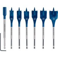 Bosch Professional Expert Self Cut Speed Flachfräsbohrer-Satz, 7-teilig,  Ø 16 - 32mm Länge 152mm, inkl. 1 Verlängerung