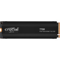 Crucial T700 2 TB, SSD schwarz, PCIe 5.0 x4, NVMe 2.0, M.2 2280, inkl. Aluminium Kühlkörper