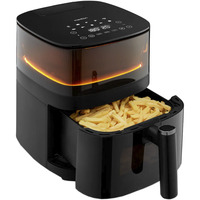 Medion Heißluftfritteuse Life X10 MD11780 XL  schwarz, 1.500 Watt, Korb 5,0 Liter
