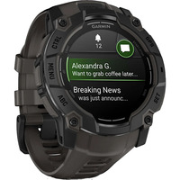 Garmin Instinct 3 - 50 mm, AMOLED, Smartwatch Black, Silikon-Armband