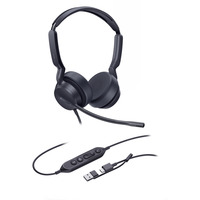 Yealink UH42 Dual, Headset schwarz, Teams-Variante, USB-C- und USB-A-Anschluss