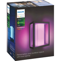 Philips HUE White & Color Ambiance Impress Outdoor breite Wandleuchte, LED-Leuchte schwarz