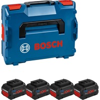 Bosch Professional Akku ProCORE 18V 5.5Ah Professional, 4 Stück blau/schwarz, L-BOXX, AMPShare Alliance