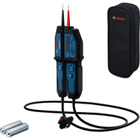 Bosch Spannungsprüfer GVT 1000-15 Professional, Messgerät blau/schwarz, 2x Batterien, Tasche