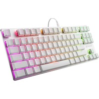 Sharkoon PureWriter TKL RGB, Gaming-Tastatur weiß, US-Layout, Kailh Blue