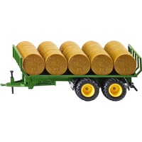 SIKU 2891 FARMER Rundballenahänger, Modellfahrzeug grün/goldgelb