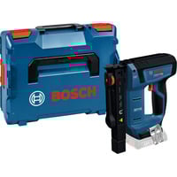 Bosch Akku-Holzklammerer GTH 18V-14 Professional solo, 18Volt, Elektrotacker blau/schwarz, ohne Akku und Ladegerät, in L-BOXX