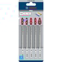 Bosch PRO Plastics PVC and PMMA clean Stichsägeblatt T 302 H, 132mm 5 Stück