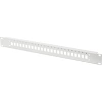 Digitus Frontplatte für 24 LC/DX Kupplungen, Blende hellgrau, 1 Höheneinheit