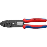 KNIPEX Crimpzange 97 21 215 C rot/blau, Abisolieren, Crimpen 0,5 - 6,0mm²