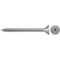 fischer Spanplattenschraube ClassicFast II 5,0x40 Senkkopf TX 500 Stück, mit Vollgewinde, verzinkt