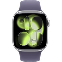 Apple Watch Series 11, Smartwatch silber, Aluminium, 42 mm, Sportarmband nebelviolett S/M, Cellular