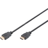 Digitus HDMI High Speed Anschlusskabel, mit Ethernet, Full HD 1080i/p schwarz, 5 Meter, Standard