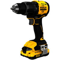 Stanley Akku-Schlagbohrschrauber Kit (SFMCD716D2A-QW), 18V schwarz/gelb, 2x 2,0Ah Lithium-Ionen Akkus, 100-teiliges Zubehörset, Koffer