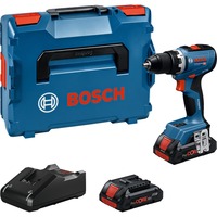 Bosch Professional Akku-Bohrschrauber GSR 18V-65 Professional, 18Volt blau, 2x Li-Ion Akku ProCORE18V 4,0Ah, in L-BOXX