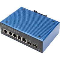 Digitus Industrial 4+2-Port L2 managed Gigabit Ethernet PoE, Switch