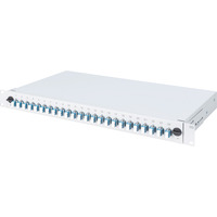 Digitus LWL-Spleißbox, bestückt, 6x LC-APC DX, OS2 grau