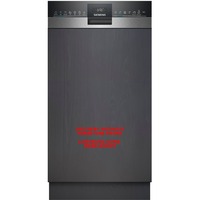 Siemens SR53HS74KE iQ300, Spülmaschine edelstahl (gebürstet)/schwarz, 45 cm, Home Connect