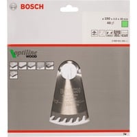 Bosch Kreissägeblatt Optiline Wood, Ø 190mm, 48Z Bohrung 30mm, für Handkreissägen