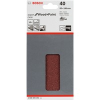 Bosch Schleifblatt C430 Expert for Wood and Paint, 93x186mm, K40 10 Stück, für Schwingschleifer