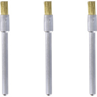 Dremel Messingbürste Ø 3,2 mm (537) 3 Stück, Schaft  Ø  3,2mm