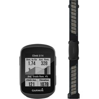 Garmin Edge 130 Plus Herzfrequenz Bundle, Fahrradcomputer schwarz, inkl. HRM-Dual Herzfrequenz-Brustgurt