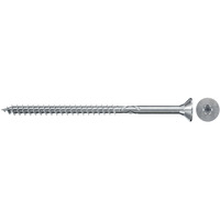 fischer Spanplattenschraube ClassicFast II 6,0x200 Senkkopf TX 100 Stück, mit Teilgewinde, verzinkt