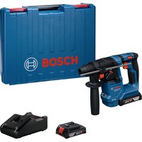 Bosch Professional Akku-Bohrhammer GBH 18V-18 Professional, 18Volt blau/schwarz, 2x Li-Ionen Akku 2,0Ah, Koffer