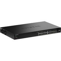 Netgear Smart Managed Essentials Switch (GS324TPv2) schwarz, 190W PoE Budget