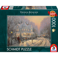 Schmidt Spiele Thomas Kinkade Studios: Feierliche Weihnachtstage, Puzzle 1000 Teile