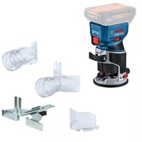 Bosch Professional Akku-Kantenfräse GKF 18V-8 Professional solo, 18Volt, Oberfräse blau/schwarz, ohne Akku und Ladegerät