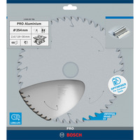 Bosch Professional PRO Aluminium cordless Kreissägeblatt, Ø 254mm, 68Z Bohrung 30mm, für Akku-Tischkreissägen