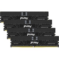 Kingston FURY RIMM 128 GB DDR5-5600 (4x 32 GB) Quad-Kit ECC, Arbeitsspeicher schwarz, KF556R28RBE2K4-128, Renegade Pro, Registred, INTEL XMP, AMD EXPO